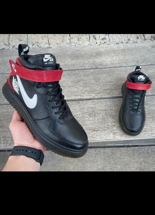 Шкіряні зимові чоловічі черевики nike6 фото