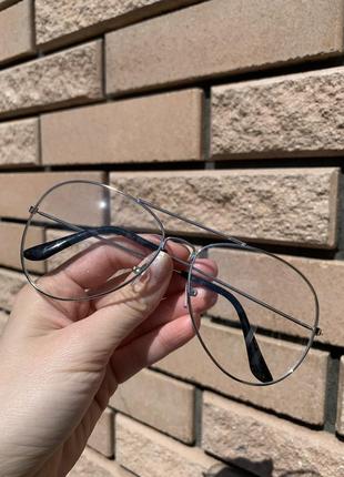 Іміджеві окуляри з прозорим склом .2 фото