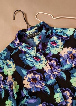 Стильная блуза цветочный принт №5182 фото