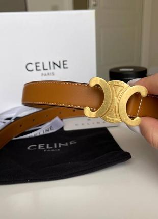 Жіночий ремінь belt celine brown люкс якість