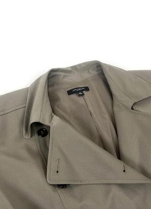 Куртка легкая ann tailor, двухбортная, классическая, серого цвета7 фото