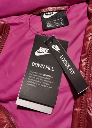 Женский пуховик nike длинный down fill пух+перо8 фото