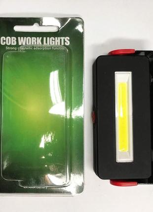 Мини-прожектор cob с магнитом (работает на батарейках), фонарь кемпинговый, фонари для кемпинга camping1 фото