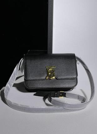 Женская сумка burberry calfskin mini tb bag black6 фото