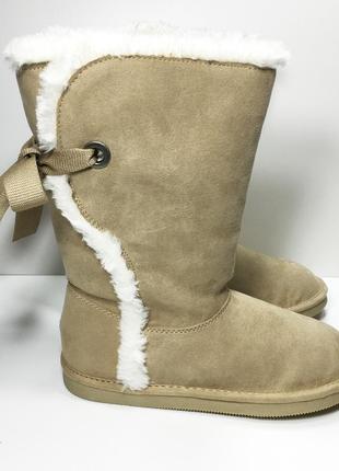 Розпродаж чоботи на хутрі на дівчинку теплі уги р.33 бренд lands end