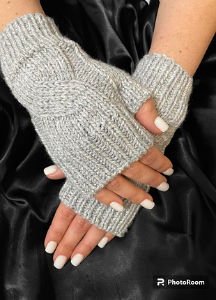 Митенки вязанные