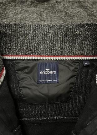 Engbers куртка - кофта мужская серая 100% хлопок р. m