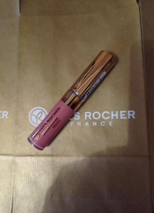 Рідка матова губна помада grand rouge l'elixir від yves rocher,#101відтінок4 фото