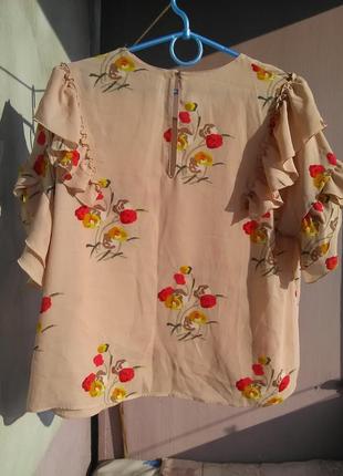 Блузка з воланами zara3 фото