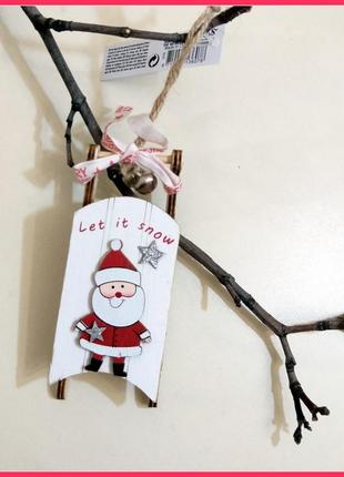 Новорічна ялинкова іграшка санки