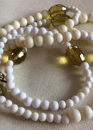 Винтажное украшение ожерелье бусы