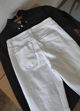 Белые джинсы скинни2 фото