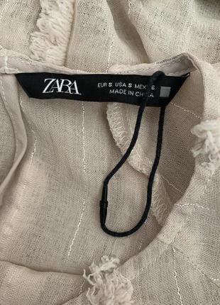 Zara фактурная блуза, р.с9 фото