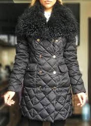 Красивый воротник опушка мех ламы на пальто и пиджак