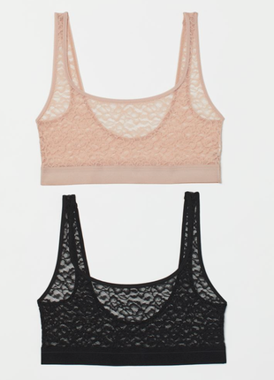 Сексуальный базовый топ, набор бра, нюд, черный h&m