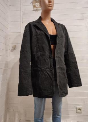 Стильный пиджак  бомж-стайл- modi&moda one size котон3 фото