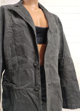 Стильный пиджак  бомж-стайл- modi&moda one size котон5 фото