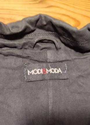Стильный пиджак  бомж-стайл- modi&moda one size котон8 фото