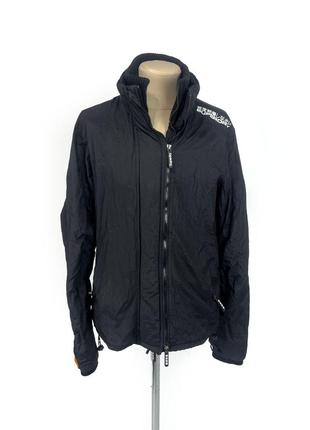 Куртка вітровка superdry, якісна, оригінальна, чорна