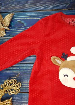 Нарядный новогодний велюровый человечек, слип, пижама для мальчика на 2 года c&a3 фото