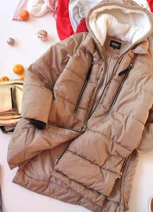 Зимняя удлиненная куртка пальто1 фото