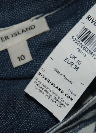 Блуза принтована бренду river island / 66% бавовна /6 фото