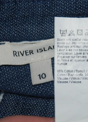 Блуза принтована бренду river island / 66% бавовна /5 фото