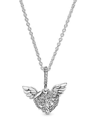 Срібне намисто з кулоном «крила янгола»