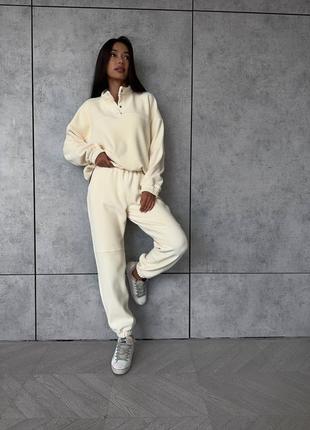 Теплый мягенький флисовый спортивный костюм