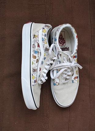 Кеди vans x peanuts old skool2 фото