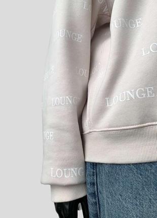 Світшот lounge apparel zara з бавовни на флісі4 фото