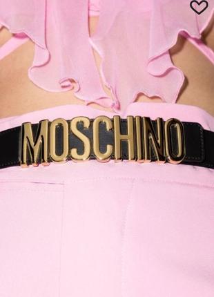 Кожаный ремень пояс moschino, оригинал винтаж2 фото