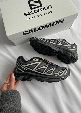 Salomon xt-6 gray gore-tex1 фото