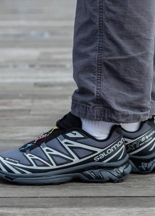 Чоловічі кросівки salomon xt-6 gore-tex grey black