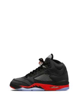 Мужские зимние кроссовки nike air jordan r5 black fire.1 фото