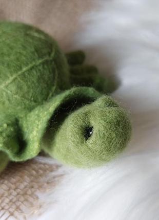 Інтер'єрна іграшка черепаха, черепашка ручної роботи1 фото