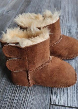 Угги сапожки пинетки кожа ugg kigs ор-л 6м-1год1 фото