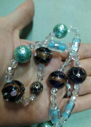 Намисто лемпворк, скло,