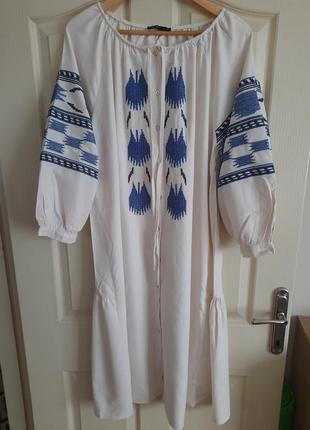 Вышиванное платье 52 размер