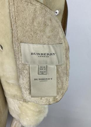 Редкая оригинальная кожаная жилетка из овчины burberry london brown leather sheepskin vest8 фото