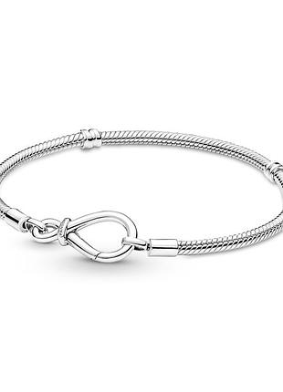 Срібний браслет «вузол нескінченності»