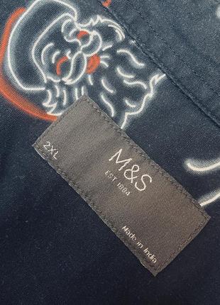 Коттоновая рубашка с новогодним рождественским принтом!!!