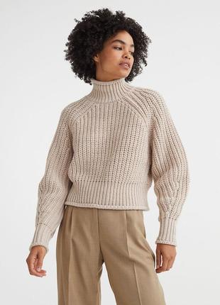 Бежевий светр h&m розмір l