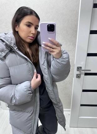 Жіночий пуховик, пуффер, біопух