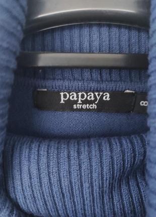 Papaya гольф синій zara cos hm mango стиль3 фото