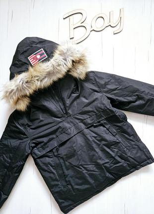 Куртка зимова чоловіча, бренд франція, куртка зимова для підлітка, анорак теплий, пуховик, 170-180см, s, m, l