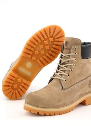 Зимние кожаные ботинки с мехом timeberland boots winter ❄️3 фото