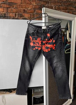 Pull&bear men’s hollywood’s design denim jeans джинси