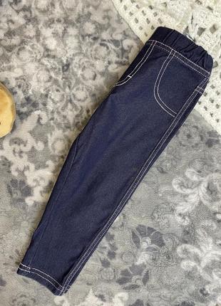Лосини під джинс ergee 12-18 80-86 еластичні штанці сині джинси8 фото