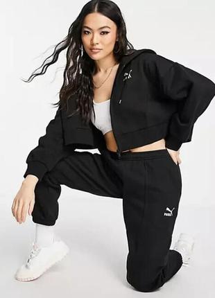 Вкорочені утеплені спортивні штани puma1 фото